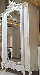 antique french rococo style large single door armoire
